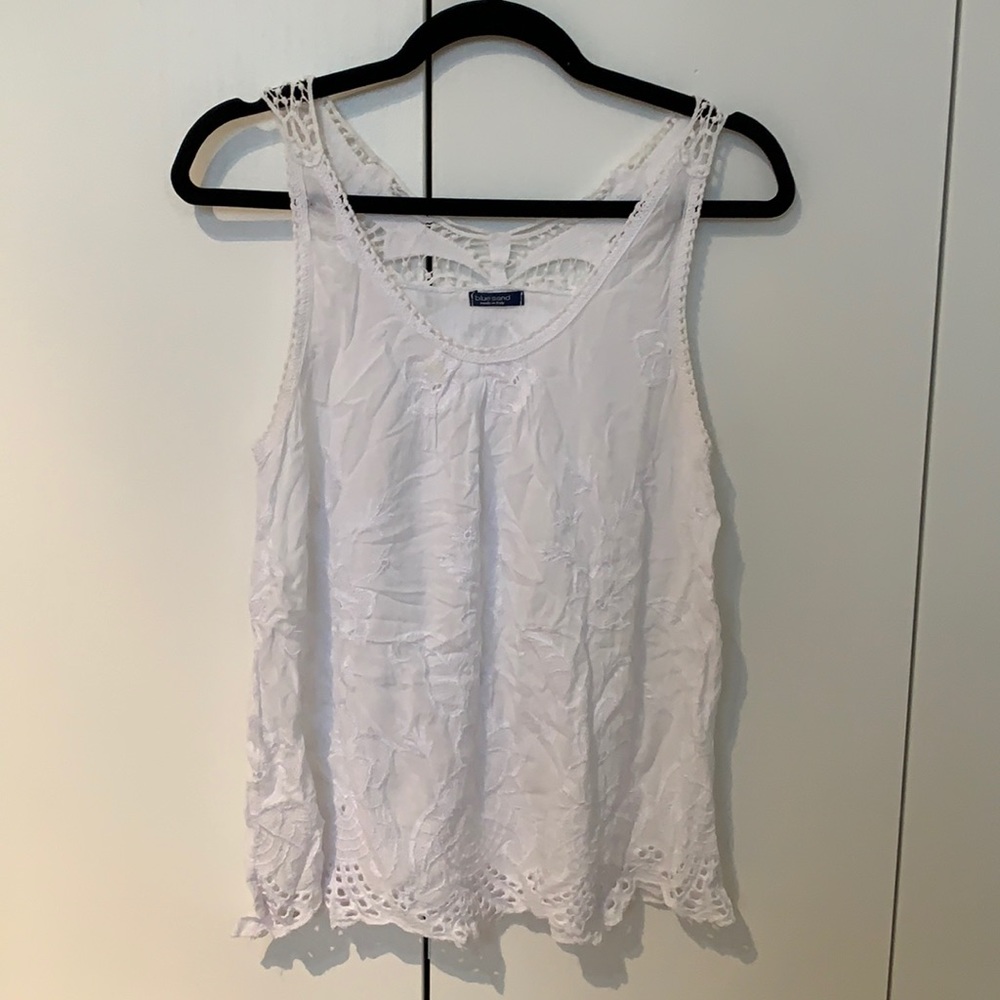 White lace cami from Italy